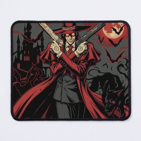 Item preview, Crimson Vampire Lord - Gothic Anime Gunman Aesthetic Art designed and sold by MugenAnime.