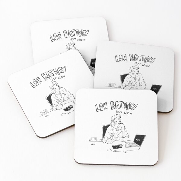 Item preview, Low Battery Not Now Burnout And Mental Health Line designed and sold by ScriptedPages.