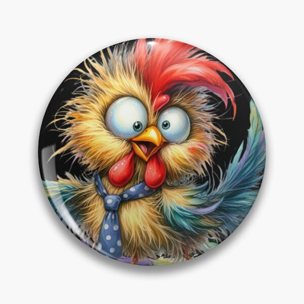 Item preview, Crazy dancing chicken, fantasy art designed and sold by LoneAngel.
