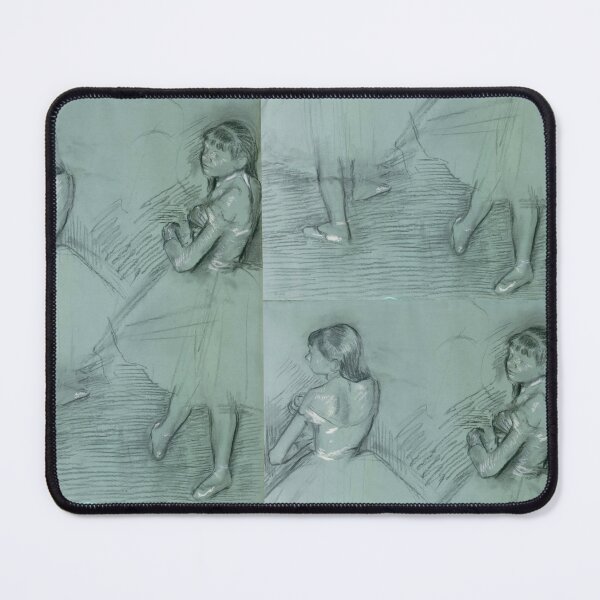 Item preview, Two Dancers by Edgar Degas: Ballet Sketch Fine Art Print designed and sold by artofuniverse.