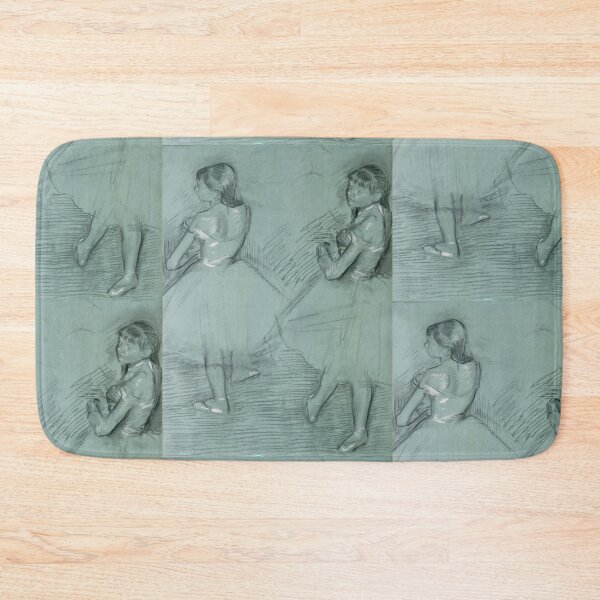 Item preview, Two Dancers by Edgar Degas: Ballet Sketch Fine Art Print designed and sold by artofuniverse.