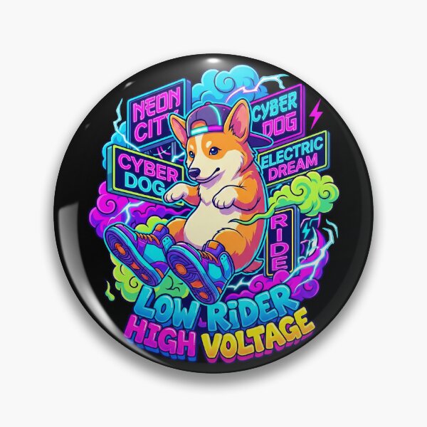 Item preview, Neon Corgi Low Rider Future City   designed and sold by Tong4130.