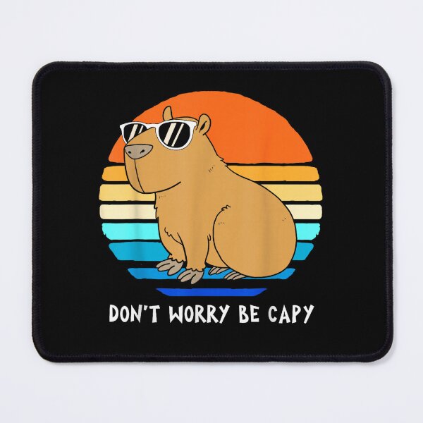 Item preview, Retro Rodent Funny Capybara Dont Be Worry Be Capy Art for Men Women Kids , Capybara Gift Lover designed and sold by DZIRI NAJAT.