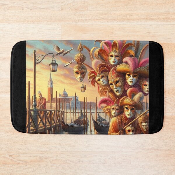 Item preview, Carnival in Venice – Gondolas and Masks designed and sold by Sybille-Yates.