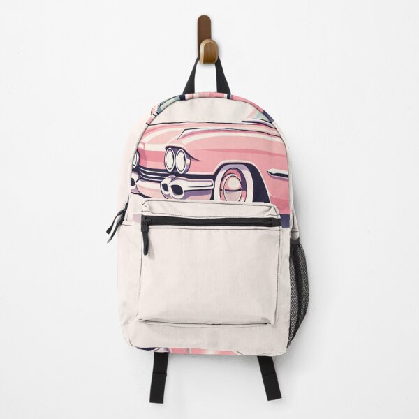 Item preview, Minimalist Pink Cadillac Illustration designed and sold by Soft Chaos Club.
