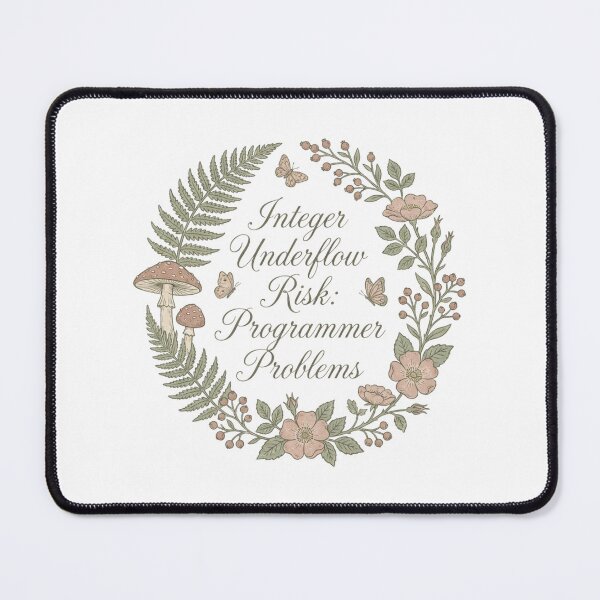 Item preview, Integer Underflow Risk Programmer Problems Botanical Elegant designed and sold by anass002.