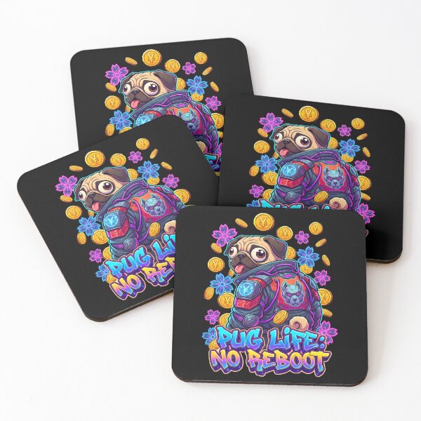Item preview, Pug Life Cyber Samurai Gold Coin  designed and sold by Tong4130.