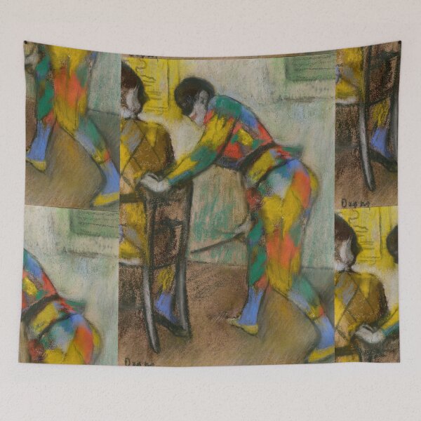 Item preview, Two Harlequins by Edgar Degas: Impressionist Pastel Fine Art Poster designed and sold by artofuniverse.