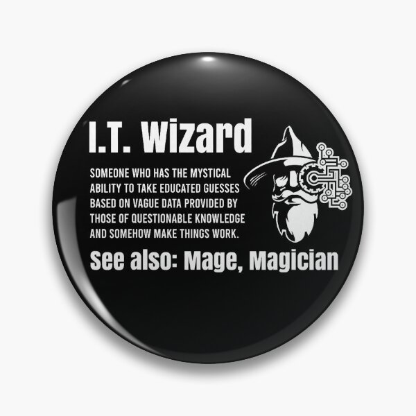 Item preview, Funny Information Technology Support Computer Tech IT Wizard designed and sold by averyfisher.