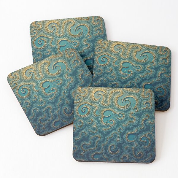 Item preview, Aboriginal Inspired Art - Ocean Swirls designed and sold by GrinGalore.