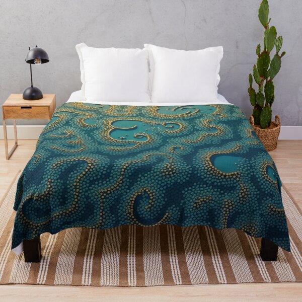 Item preview, Aboriginal Inspired Art - Ocean Swirls designed and sold by GrinGalore.