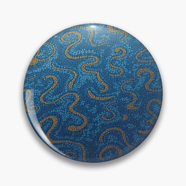 Item preview, Aboriginal Inspired Art - Ocean Wavy Swirl Snakes designed and sold by GrinGalore.