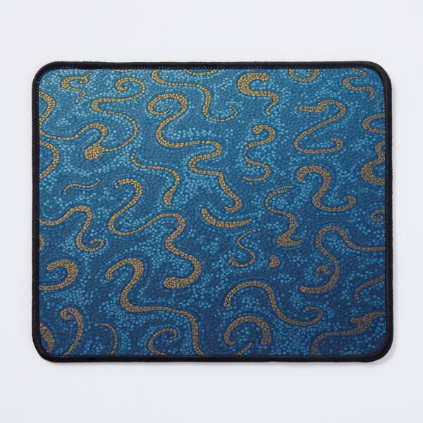 Item preview, Aboriginal Inspired Art - Ocean Wavy Swirl Snakes designed and sold by GrinGalore.