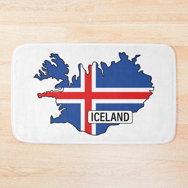 Item preview, ICELAND Flag Map designed and sold by LOVE, AMY.