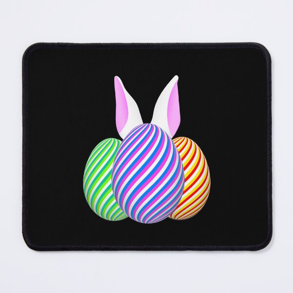 Item preview, Playful Bunny Ears on Candy Striped Eggs designed and sold by GraffiTimi.
