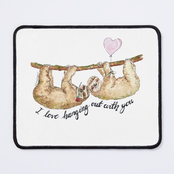 Item preview, Sloth Valentines - Love hanging out with you - Sloth lover designed and sold by B-ARTIZAN.