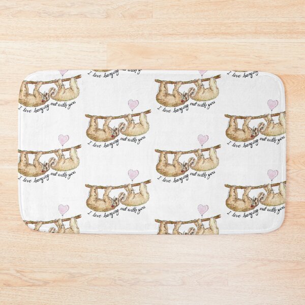 Item preview, Sloth Valentines - Love hanging out with you - Sloth lover designed and sold by B-ARTIZAN.