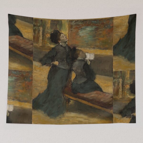 Item preview, Visit to a Museum by Edgar Degas: Impressionist Theater Scene Poster designed and sold by artofuniverse.