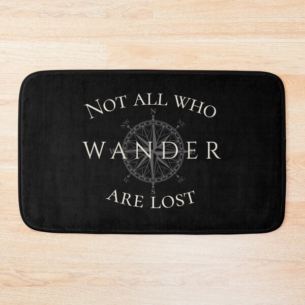 Item preview, Not All Who Wander Are Lost Compass Quote, Minimalist Travel Typography, Wanderlust Adventure Design designed and sold by glowtrendz.