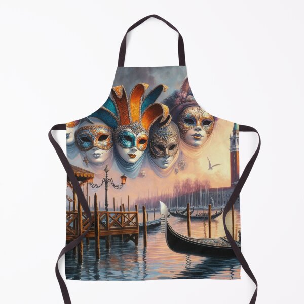 Item preview, Carnival in Venice – Gondola and Masks designed and sold by Sybille-Yates.