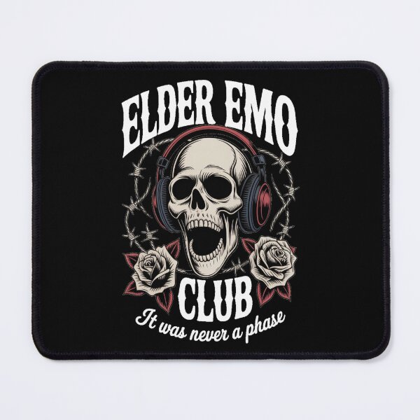 Item preview, Elder Emo Club It Was Never A Phase Tshirt designed and sold by Jacky-Design.