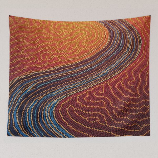 Item preview, Aboriginal Inspired Art - Hot Flow Through Lava designed and sold by GrinGalore.