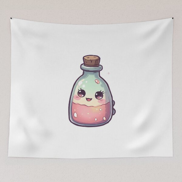 Item preview, Cute Magic Potion Buddy – Cozy Spooky Kawaii Fantasy Art designed and sold by santi-ia.