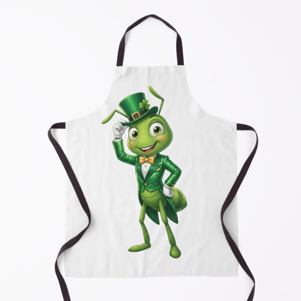 Item preview, Green cute smiling ant holding a green hat perfect for St. Patrick's holiday designed and sold by wizard-work.