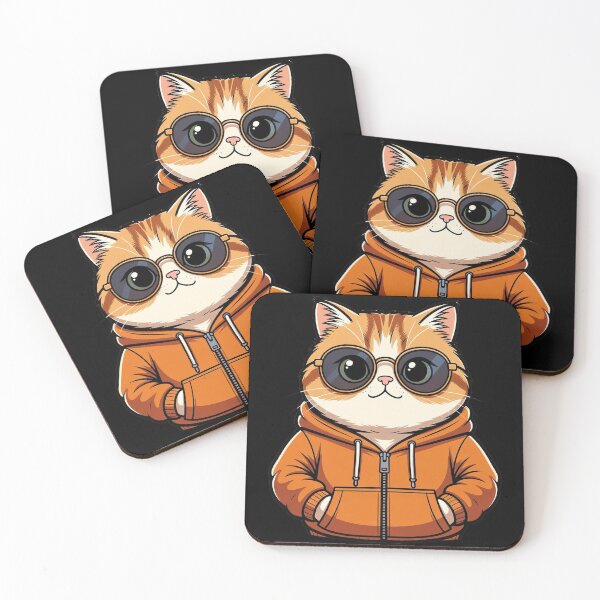 Item preview, Cool Chubby Cat in Hoodie designed and sold by Jagruti_Artzone.