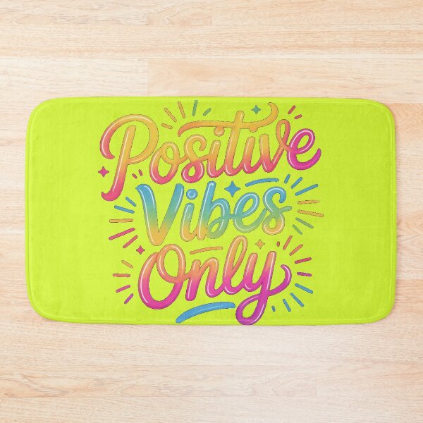Item preview, Positive Vibes Only – Colorful Typography Quote designed and sold by positive vibes.