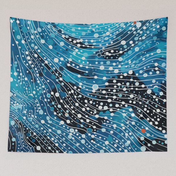 Item preview, Aboriginal Inspired Art - Heavy Snow Winter designed and sold by GrinGalore.