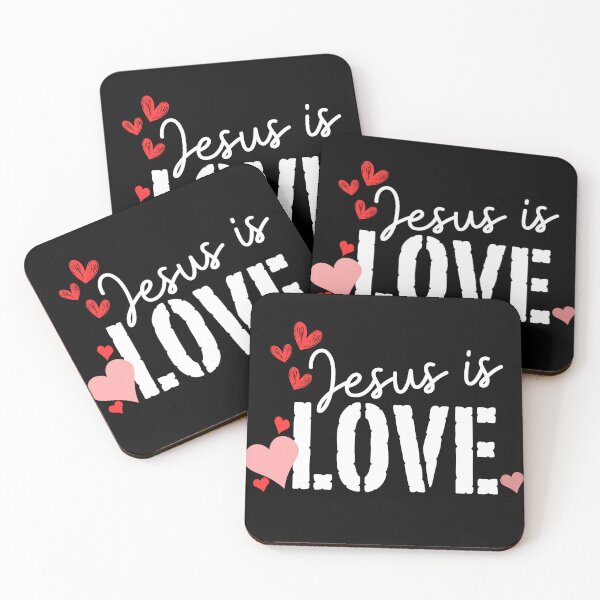 Item preview, Jesus Is Love – Christian Faith and Inspiration Typography Design designed and sold by MoriaStore.
