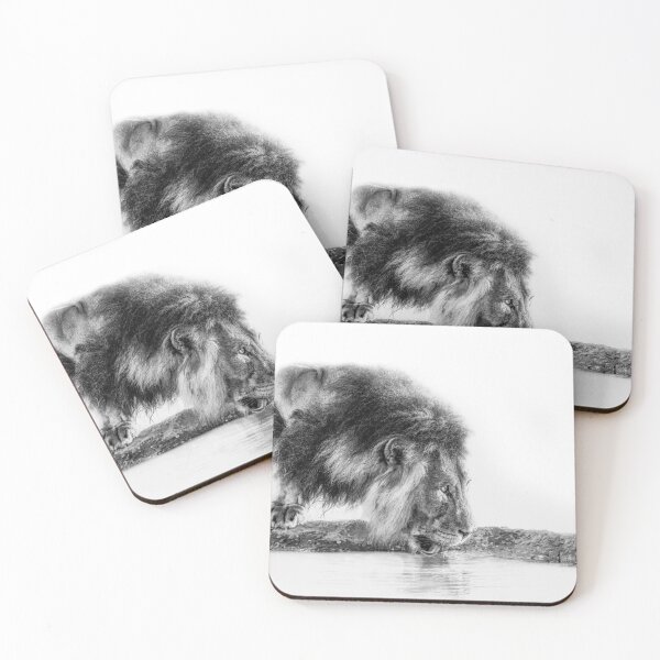 Item preview, SARAN GETTY  LION  designed and sold by johnnyssandart.