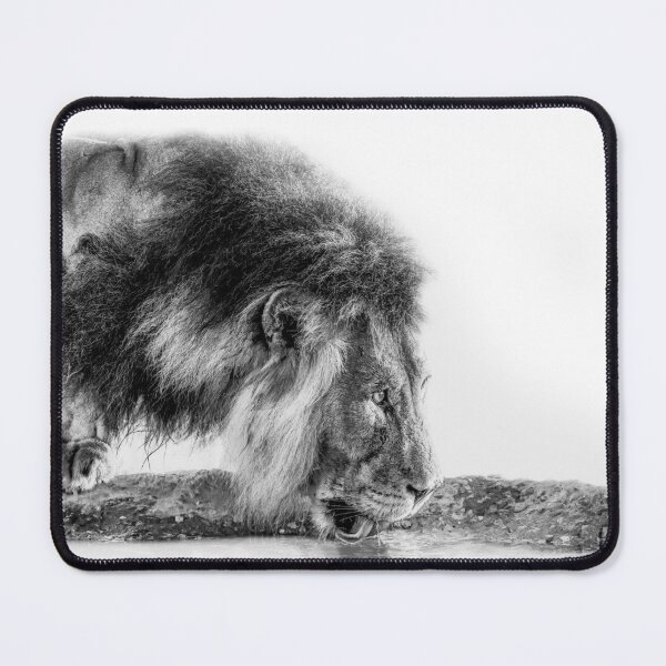 Item preview, SARAN GETTY LION designed and sold by johnnyssandart.