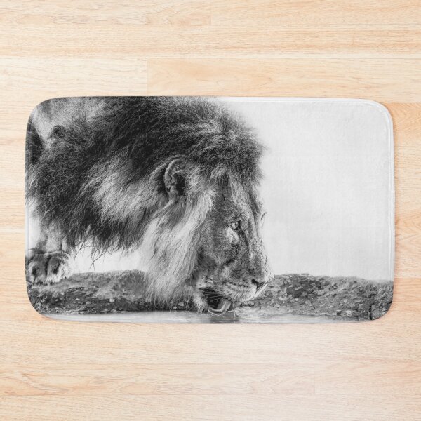 Item preview, SARAN GETTY  LION  designed and sold by johnnyssandart.