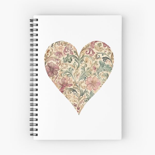 Item preview, Vintage Floral Filigree Heart | Romantic Cottagecore Botanical Art designed and sold by PaperieJennifer.