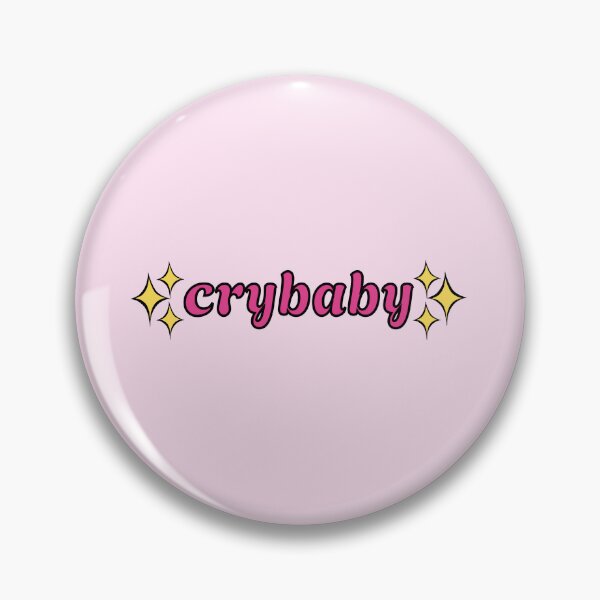 Artikelvorschau, Crybaby – Niedlicher rosa Typografie-Aufkleber mit Sternen entworfen und verkauft von joleyjl.