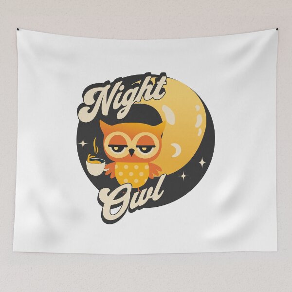 Item preview, Night Owl Club – Orange Edition designed and sold by Retro Callback.