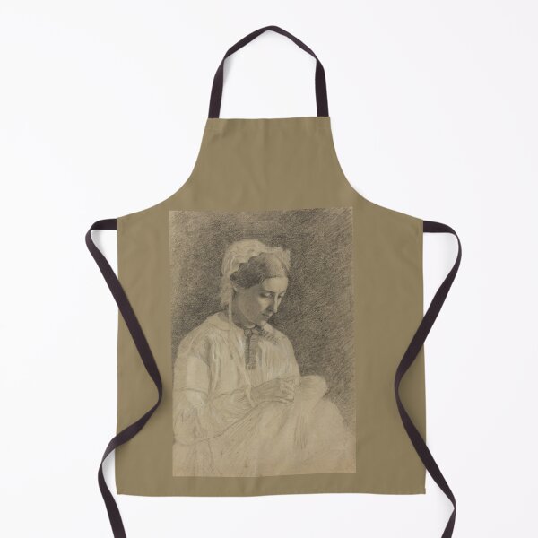 Item preview, Woman Embroidering by Edgar Degas: Vintage Impressionist Drawing Poster designed and sold by artofuniverse.