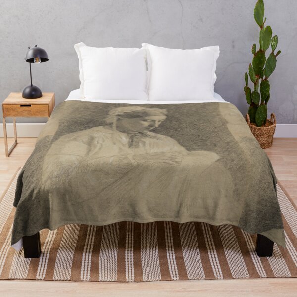 Item preview, Woman Embroidering by Edgar Degas: Vintage Impressionist Drawing Poster designed and sold by artofuniverse.