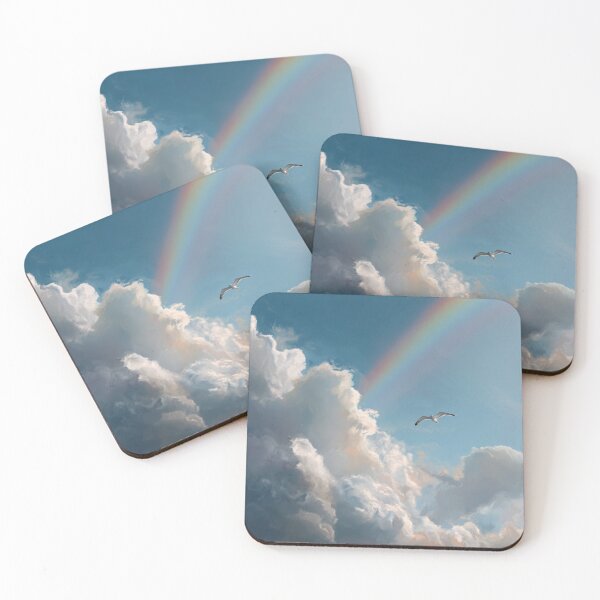 Item preview, Clouds with a rainbow designed and sold by ArtfulPlay.
