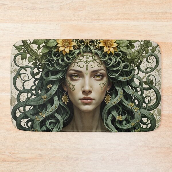Item preview, Green Medusa - Master of creepers and vines designed and sold by ShaDeS-AI-Art.