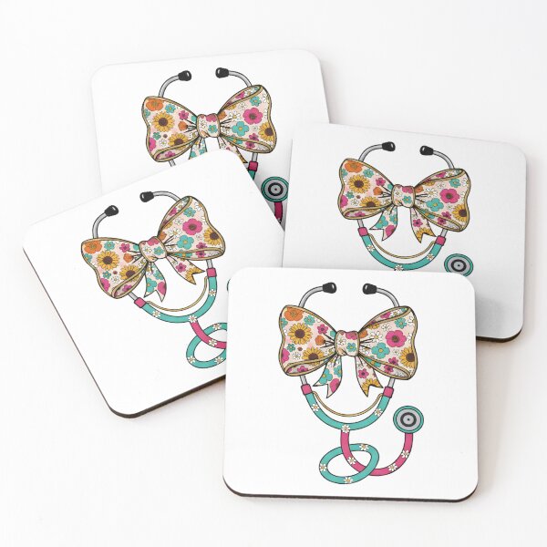 Item preview, Preppy Floral Stethoscope Nurse Bow, Cna RN Nurse, School Nurse Design, Nursing, Preppy Nurse Floral Coquette designed and sold by DesignDenDo ⭐⭐⭐⭐⭐.