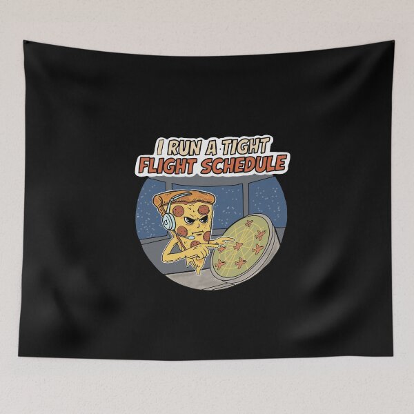 Item preview, Funny Pizza Air Traffic Controller - I Run A Tight Flight Schedule Pun designed and sold by Popstudio85.