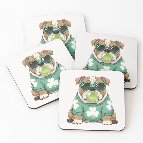 Item preview, St Patrick's Day Bulldog, St Pats Dog Mom, Bulldog Mama, Animal humor, Irish, English Bulldog designed and sold by DesignDenDo ⭐⭐⭐⭐⭐.