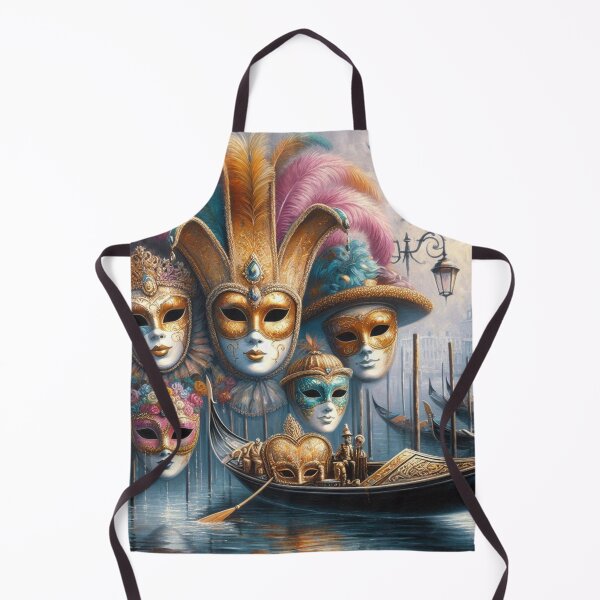 Item preview, Carnival in Venice – Gondola and Masks designed and sold by Sybille-Yates.