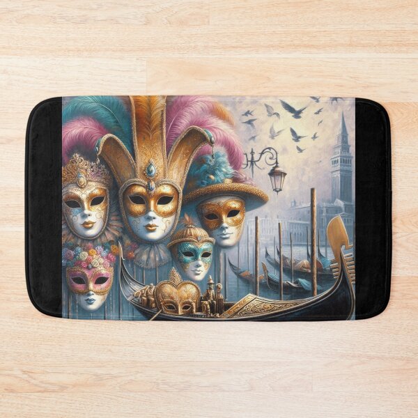 Item preview, Carnival in Venice – Gondola and Masks designed and sold by Sybille-Yates.