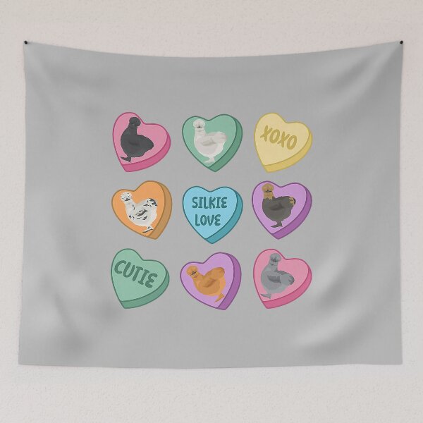 Item preview, Cute Silkie Chicken Heart Candy Valentine Day Farm Animal  designed and sold by mjohnson9.