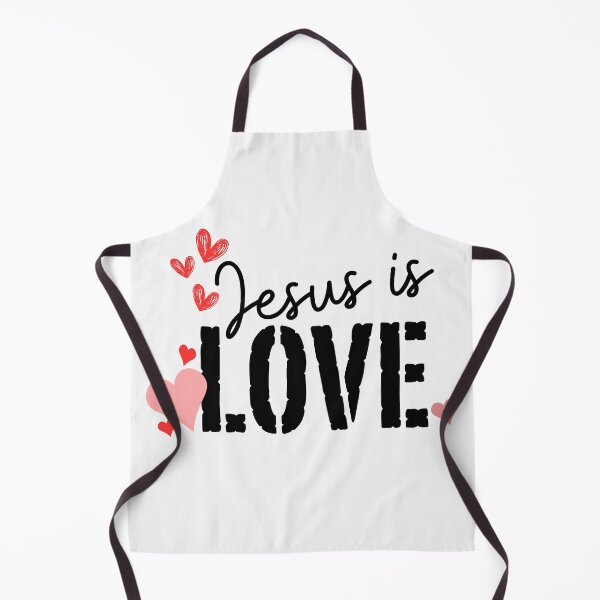 Item preview, Jesus Is Love – Christian Faith and Inspiration Black Typography Design designed and sold by MoriaStore.