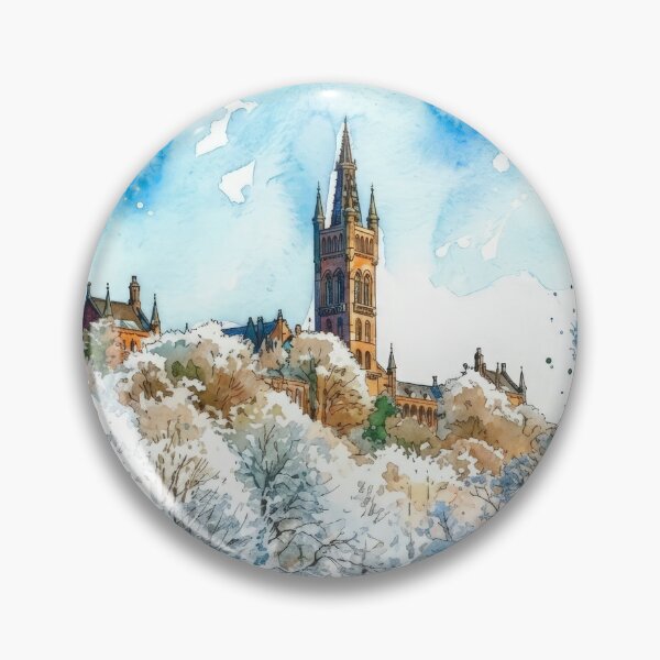 Item preview, Glasgow University and River Kelvin Watercolour  designed and sold by davidelder.